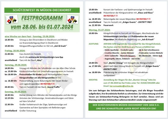 Festprogramm 2024