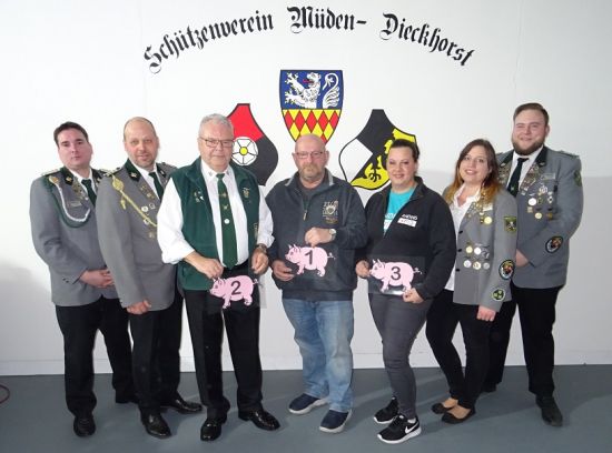 Sieger des Schweinepreisschießens 2020 Sieger des Schweinepreisschießens 2020